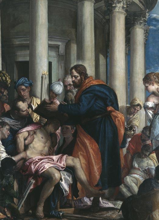 파올로 베로네세의 마태오 복음서로 병자들을 치유하는 성 바르나바